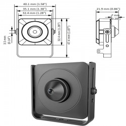 HD-TVI 2.0 Mpx 3.7mm Мини Камера HIKVISION