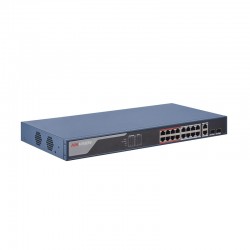 Управляем (smart managed) PoE Switch за 16 броя IP Камери - HIKVISION DS-3E1318P-EI