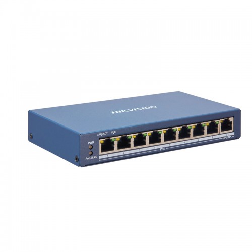 Управляем (smart managed) PoE Switch за 8 броя Камери - HIKVISION  DS-3E1309P-EI