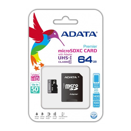 Карта памет 64GB A-DATA SD-64