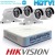 Комплект за видеонаблюдение Hikvision с 4 бр. HD-TVI Булет Камери и Хибриден Рекодер - HD 720p резолюция