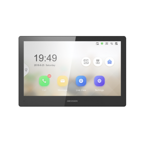 Цветен домофонен монитор HIKVISION DS-KH8520-WTE1 с 10 инча тъчскрийн