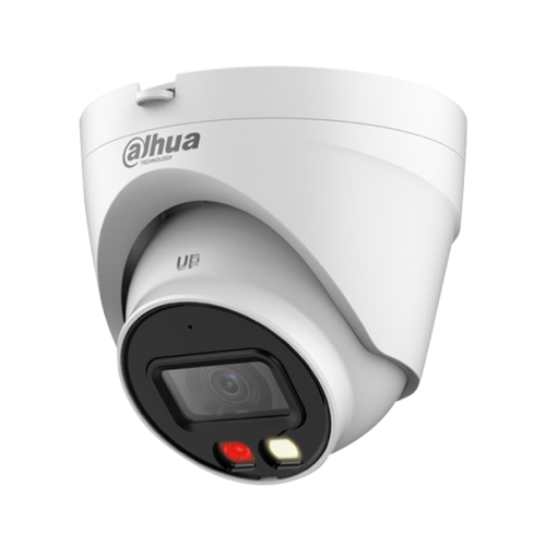 DAHUA 4MP IP куполна камера с бяла LED подсветка и микрофон