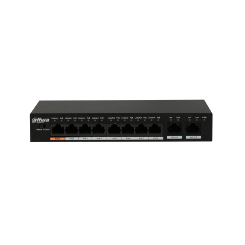 DAHUA PFS3010-8ET-96 10-портов PoE комутатор с адаптер